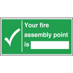 W312 Fire Assembly Point Sign