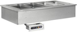 Afinox RED-2 Heated Bain Marie Wet Well Drop In Unit 2 x GN1/1