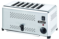 Blizzard Stainless Steel Steel 6 Slot Toaster 2500W B6ST