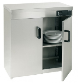 Modena THC2 Double Door Hot Cupboard Plate and Cup Warmer   