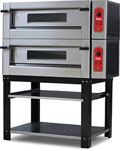 EASYPIZZA-DG44  Double Deck Gas Pizza Oven - 8 x 12