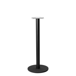 Forza Black cast iron round table base - Medium - Poseur height - 1100 mm