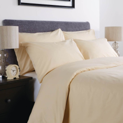 Mitre Comfort Percale Fitted Sheet Oatmeal Single GU154