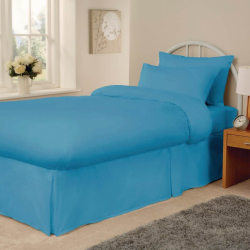 Mitre Essentials Spectrum Fitted Sheet Turquoise Bunk HB662