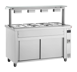 Inomak Bain marie with sneeze guard 4x Gastronorm1/1 MVV714