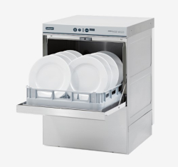 Amika Undercounter Dishwasher AMH55WSD with Drain Pump, Break Tank & Water Softener. 500mm Basket.