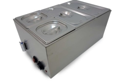 Modena TBM236 Bain Marie 2 X GN1/3 + 2 X GN1/6 150 mm Pans & Lids Included