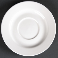 Round Fine China Saucers | 143mm Porcelain Saucers | Dishwasher Safe | Lumina CD646