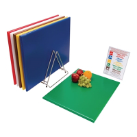 High Density Chopping Board Set | Extra Large Cutting Boards | HACCP Color-Coded Kitchen Boards | Hygiplas S242