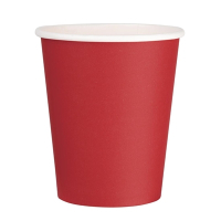 Takeaway Coffee Cups | Single Wall Red Cups | 8oz Paper Cups | Fiesta GP406