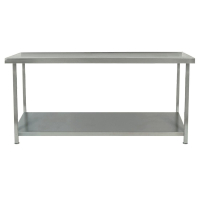 Commercial Stainless Steel Centre Table | Prep Table with Undershelf | Fully Welded | 1500x700mm | Parry