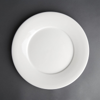 Dinner Plates | Broad Rim Porcelain Plates | 305mm Tableware | Churchill Art de Cuisine CE757
