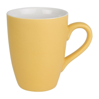 Matt Pastel Mug | Yellow Ceramic Mug | 320ml Capacity | Olympia CS040