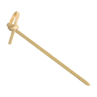 Bamboo Looped Skewers | Biodegradable Cocktail Sticks | 90mm | Fiesta Green DK396