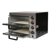 Commercial Twin Deck Electric Pizza Oven | Stone Base | Cooks 2x16 Inch Pizzas | Modena MP2