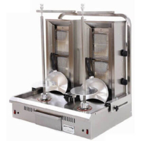 Commercial Twin Kebab Gas Grill | 2 Burner Grill | Shawarma Grill | Archway 2BT