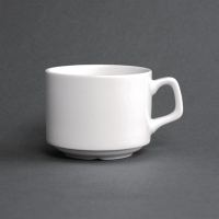 Fine China Stacking Cup | Porcelain Coffee Cup | 200ml Capacity | Lumina CN831