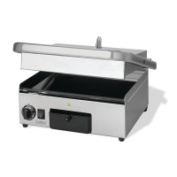 Commercial Ribbed Panini Grill | Contact Grill | 360 x 280mm | Hallco MEMT17012