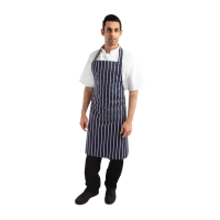 Butchers Apron | Kitchen Apron | Navy Stripe Pattern | Whites A530
