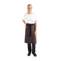 Bistro Apron | Regular Waist Apron | Charcoal Grey | Uniform Works A907