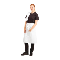 Regular Bistro Apron | White Waiter Apron | 70x86cm | B132