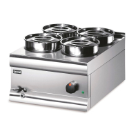 Electric Bain Marie | Countertop Wet Heat Round Pots | 4-Pot Capacity | Lincat BS4W