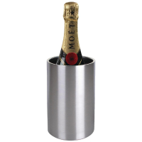 Wine Bottle Cooler | Champagne Bucket | Brushed Steel Finish | Olympia C386