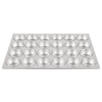 Commercial Muffin Tray | 24 Cup Aluminium Baking Tray | Non-Stick Bakeware | Vogue C563