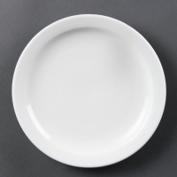 Narrow Rimmed Plates | White Dinner Plates | 202mm | Olympia CB488