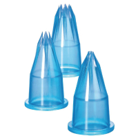 Piping Tube Set | Fluted Pastry Nozzles | 5 Piece Decorating Kit | CC073