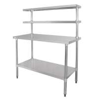 Commercial Stainless Steel Prep Station | Kitchen Workbench | 1500x1800x600mm | Vogue CC360