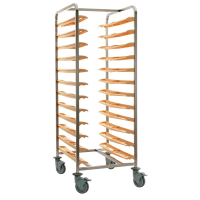 Commercial Self Clearing Cafeteria Trolley | Catering Clearing Trolley | 3 Shelf Mobile Unit | Bourgeat CC380