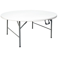 Round Folding Table | Centre Fold Table | 5ft White | Bolero CC506