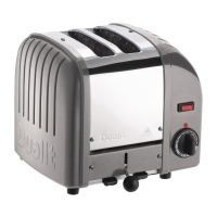 Commercial 2 Slice Toaster | Vario Pop-Up Bread Toaster | Metallic Silver | Dualit 20242 CD305
