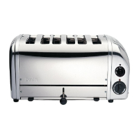 Commercial Bun Toaster | Bread Roll Toaster | 6 Bun Capacity | Dualit 61028