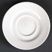 Fine China Round Saucers | Porcelain Dish | 110mm Diameter | Lumina CD644