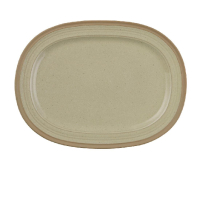 Oval Stoneware Plate | Churchill Igneous Collection | 355mm | Churchill CE036