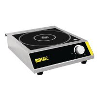 Commercial Induction Hob | 3kW Countertop Single Zone | Professional Electric Cooktop | Buffalo CE208