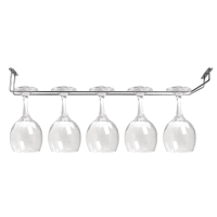 Commercial Wine Glass Rack | Chrome Glass Hanging Rack | 610mm | Olympia CE308