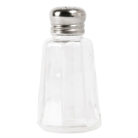 Panel Salt and Pepper Shaker | Restaurant Table Condiment Set | Clear Glass | Olympia CE327