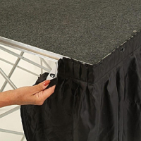 Valance Black 630mm | Stage Riser Accessory | Front Panel | Gopak CE878
