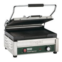 Commercial Double Panini Grill | Panini Press | Ribbed Cast Iron Plates | Waring WPG250K CF231