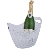 Wine Bucket | Ice Bucket | Clear Acrylic 2 Bottle Medium | APS CF310