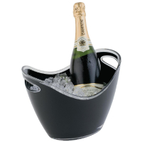 Wine Bucket | Black Ice Bucket | 2 Bottle Capacity | APS CF312