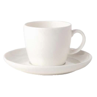 Bone China Coffee Saucers | 140mm Porcelain Saucers | Elegant Ascot Design | Royal CG315