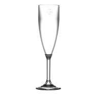 Polycarbonate Champagne Flutes | Unbreakable Champagne Glasses | 200ml CE Marked at 175ml | BBP CG945