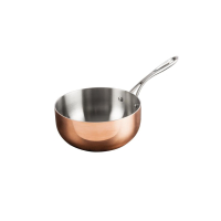 Copper Flared Saute Pan | Tri Wall Saute Pan | 200mm Cooking Surface | Vogue CM677
