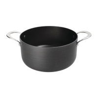 Commercial Casserole Pan | Anodised Aluminium Non-Stick Pan | 240mm | Vogue CN950