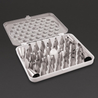 Cake Decorating Tube Set | Icing Nozzles | 52 Assorted Pieces | Vogue CP106