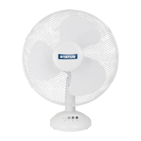Desktop Fan | Oscillating Fan | 12 Inch White | Status CR220